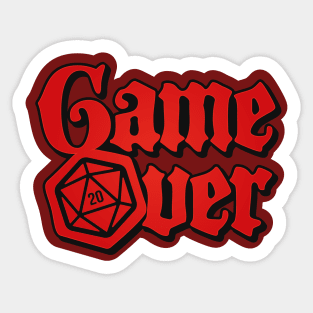Game Over in the Dungeon Sticker